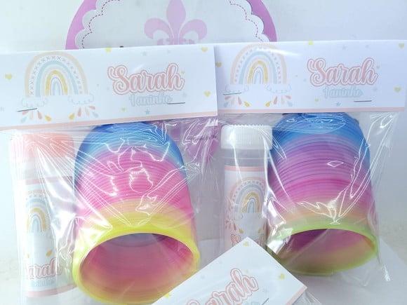 Kit Divertido Mola e Bolha Arco Íris Boho Candy Color