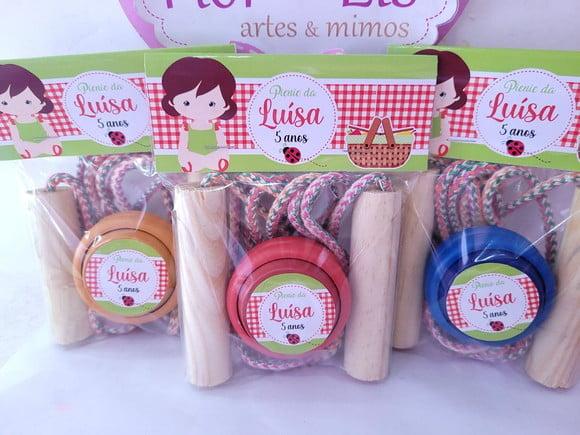 Kit Divertido Lembrancinha para Picnic Corda e Ioiô