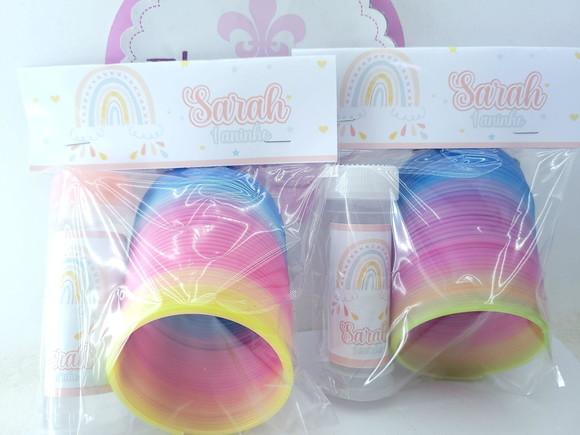 Kit Divertido Mola e Bolha Arco Íris Boho Candy Color