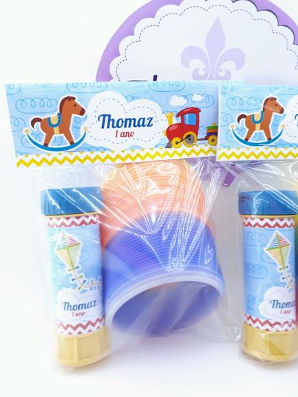 Kit Divertido Mola e Bolha Brinquedos Antigos