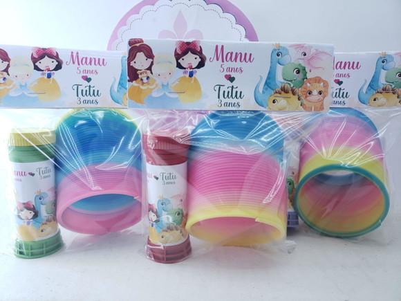 Kit Divertido Mola e Bolha Princesas e Dinossauros
