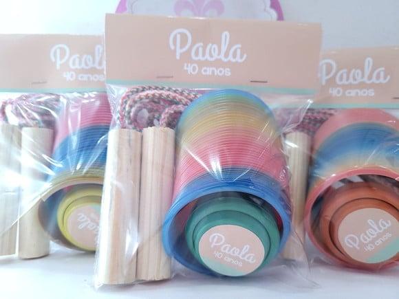 Kit Divertido Personalizado Adulto com Mola Corda e Ioiô