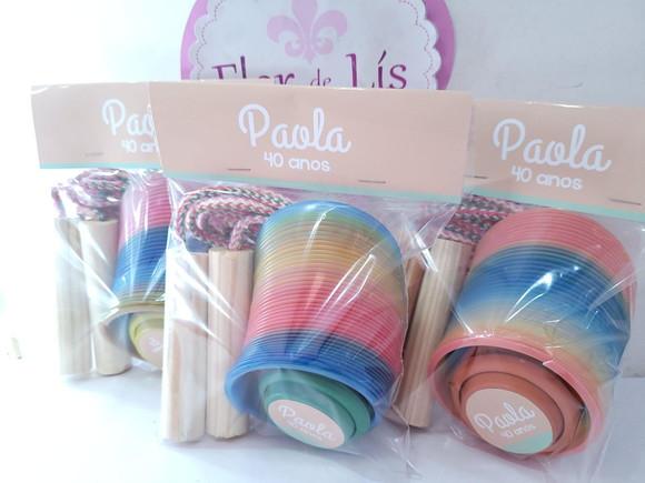 Kit Divertido Personalizado Adulto com Mola Corda e Ioiô