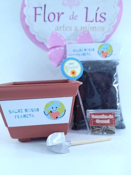 Kit Ecológico Meio Ambiente Brinde Plantação Sustentável