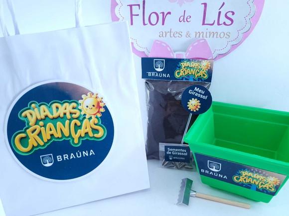 Kit Ecológico Lembrancinha Dia das Crianças com Sacola