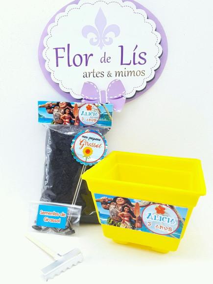 Kit Ecológico Plantio Lembrancinha Moana