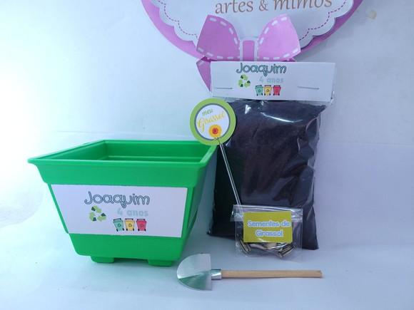 Kit Ecológico Plantio Meio Ambiente Reciclagem Lembrancinha