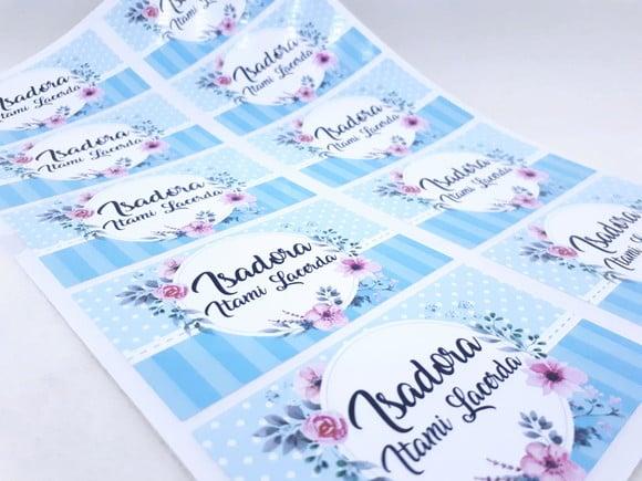 Kit Etiqueta Escolar Floral