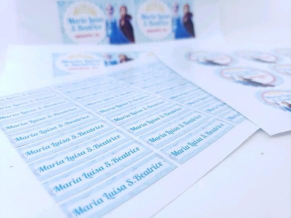 Kit Etiqueta Escolar Frozen