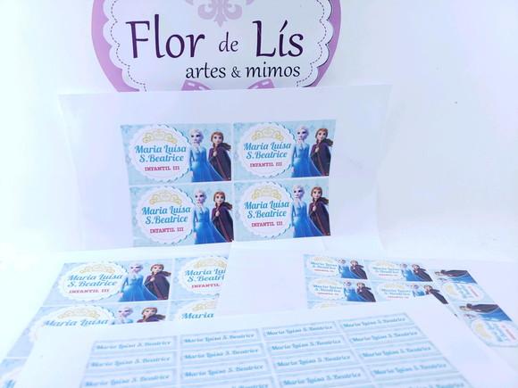 Kit Etiqueta Escolar Frozen