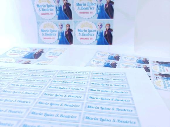 Kit Etiqueta Escolar Frozen