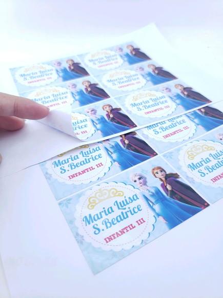 Kit Etiqueta Escolar Frozen