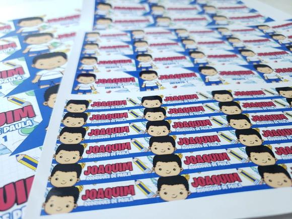 Kit Etiqueta Escolar Menino Cute Logo Escola