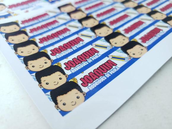 Kit Etiqueta Escolar Menino Cute Logo Escola
