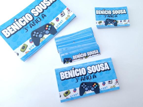 Kit Etiqueta Escolar Video Game Menino Geek
