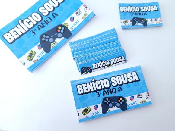Kit Etiqueta Escolar Video Game Menino Geek