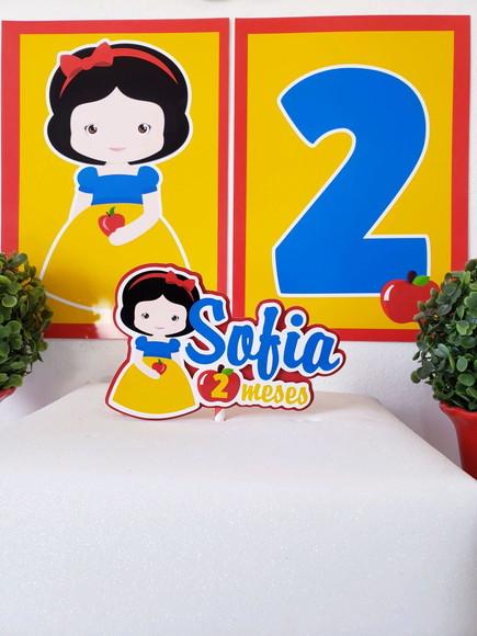 Kit Festa em Casa Branca de Neve Parede e Personalizados