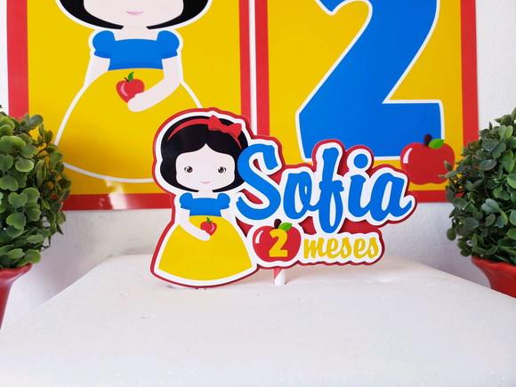 Kit Festa em Casa Branca de Neve Parede e Personalizados