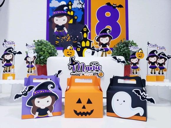Kit Festa em Casa Halloween com Caixinhas