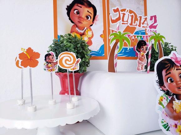 Kit Festa em Casa Moana Baby