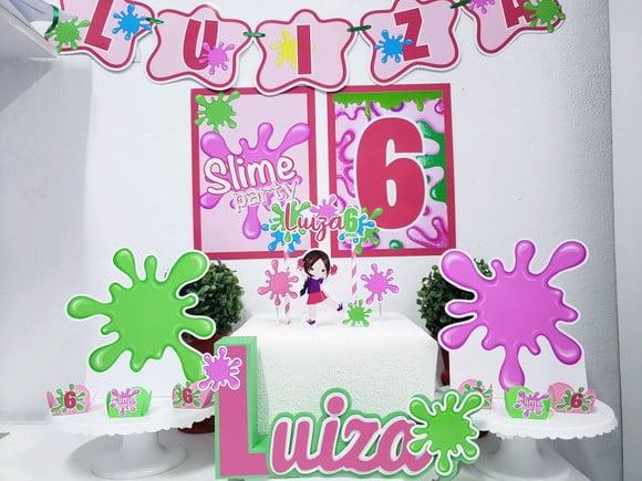 Kit Festa em Casa Slime Menina