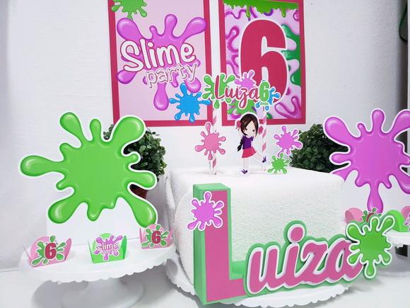 Kit Festa em Casa Slime Menina