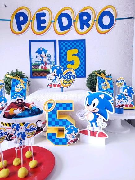 Kit Festa em Casa Sonic Personalizados