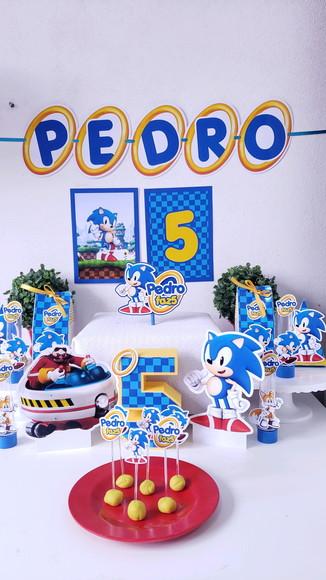 Kit Festa em Casa Sonic Personalizados