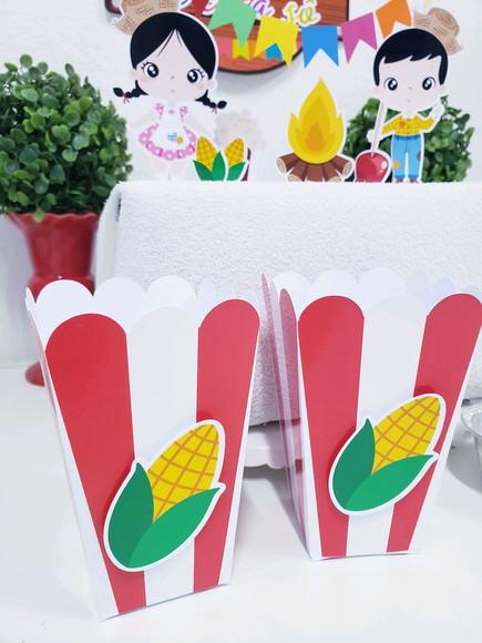 Kit Festa Junina em Casa Arraiá Personalizado