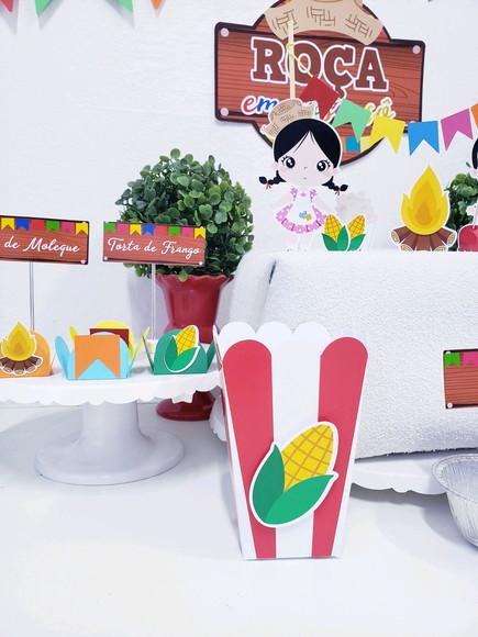 Kit Festa Junina em Casa Arraiá Personalizado Pescaria