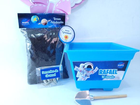 Kit Jardim Astronauta Nasa Personalizado Plantio