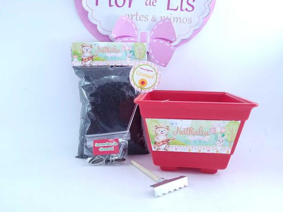 Kit Jardim Encantado Menina Plantio Ecológico
