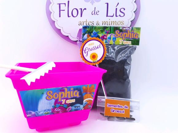 Kit Jardim Lembrancinha Trolls