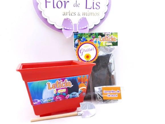 Kit Jardim Lembrancinha Trolls