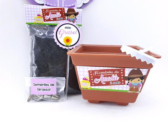 Kit Jardim Plantação Fazendinha Menina