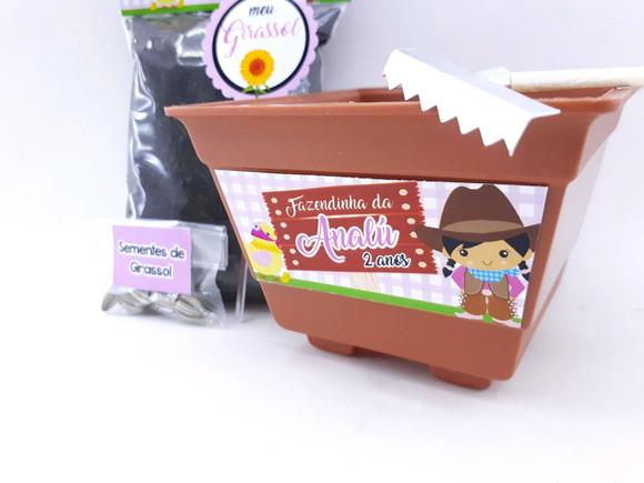 Kit Jardim Plantação Fazendinha Menina