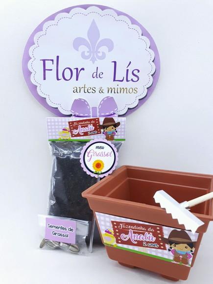 Kit Jardim Plantação Fazendinha Menina