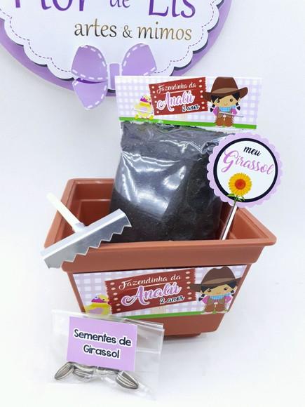 Kit Jardim Plantação Fazendinha Menina