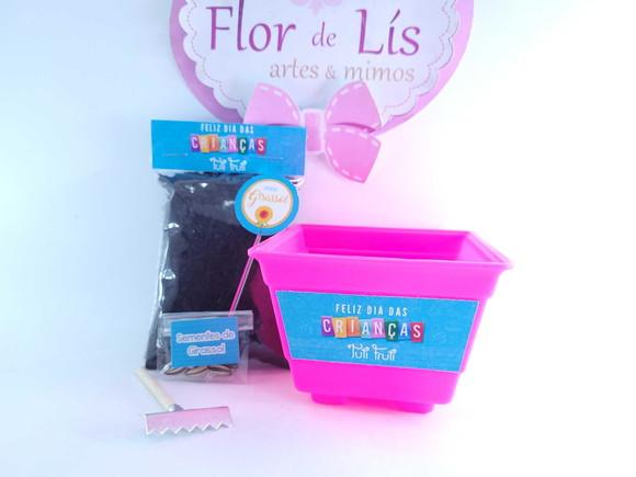 Kit Jardim Plantio Brinde Dia das Crianças Empresa