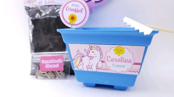 Kit Jardinagem Ecológico Unicórnio Plantio