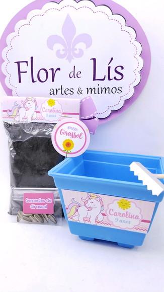 Kit Jardinagem Ecológico Unicórnio Plantio