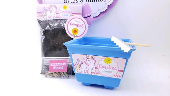 Kit Jardinagem Ecológico Unicórnio Plantio