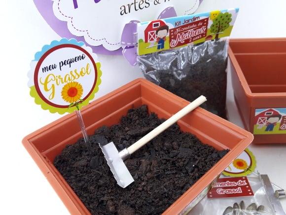 Kit Jardinagem Festa Fazendinha Lembrancinha Personalizada