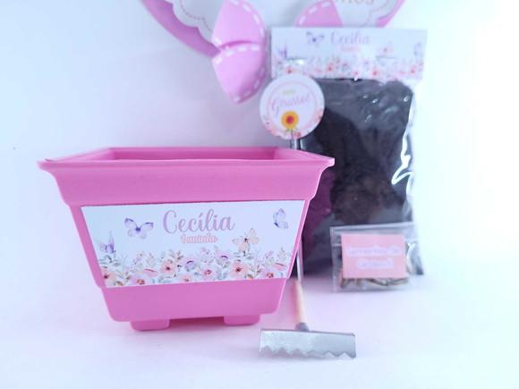Kit Jardinagem Floral Jardim Encantado das Borboletas