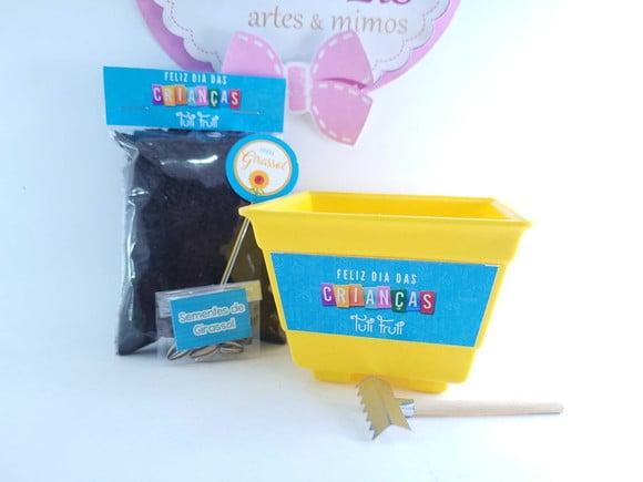 Kit Jardinagem Lembrancinha Dia das Crianças com Logo