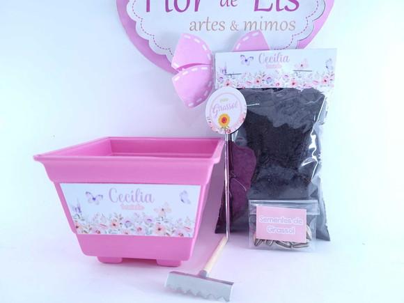 Kit Jardinagem Floral Jardim Encantado das Borboletas