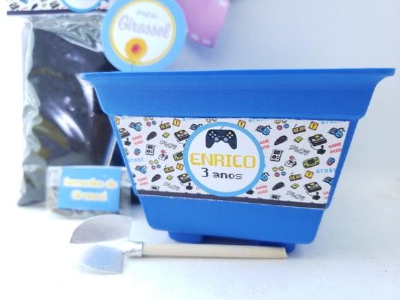 Kit Jardinagem Lembrancinha Ecológica Video Game