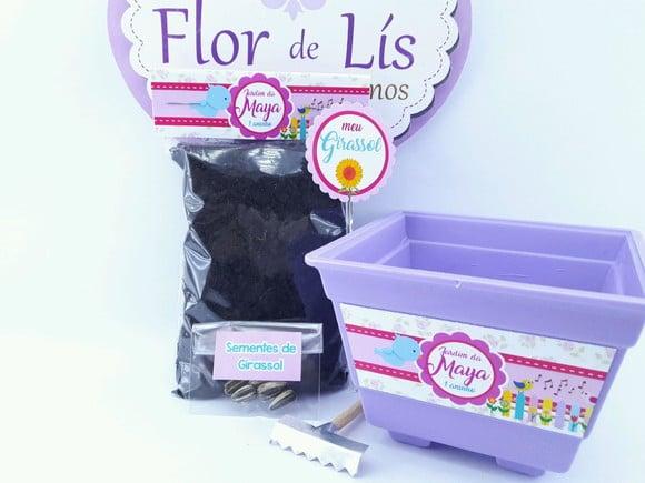 Kit Jardinagem Passarinhos Festa Florida