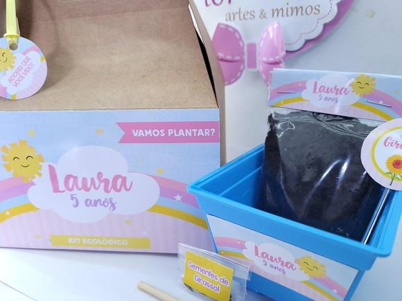 Kit Jardinagem na Maleta Arco Íris e Raio de Sol Caixinha