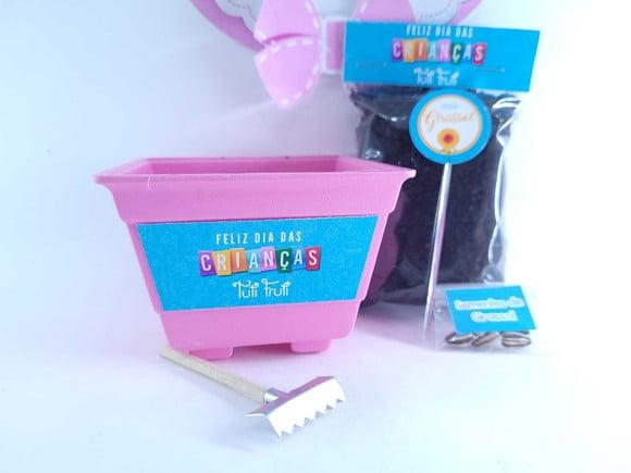 Kit Jardinagem Plantação Brinde Dia das Crianças Empresa